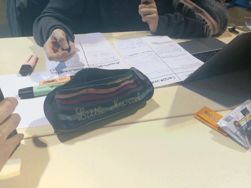 Travail, workshop heaj