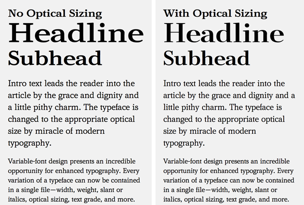 optical sizing