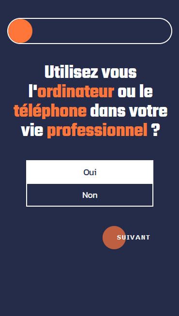 design test1 décran dance